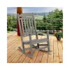 Promo 🎁 Winston All Weather Poly Resin Rocking Chair in Gray by Belnick ⭐