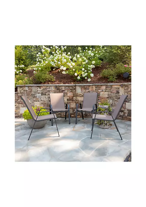 Top 10 π€© 4 Pack Brazos Series Brown Outdoor Stack Chair with Flex Comfort Material and Metal Frame by Belnick 𧨠1 Top 10 π€© 4 Pack Brazos Series Brown Outdoor Stack Chair with Flex Comfort Material and Metal Frame by Belnick π§¨