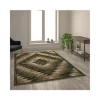 Deals 🤩 Teagan Collection Southwestern Area Rug - Olefin Rug with Jute Backing - Entryway, Living Room, Bedroom by Belnick 🎁