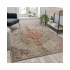 Buy 🎉 Distressed Medallion Area Rug - 5' x 7' - Gray Multi Polyester by Belnick 🤩