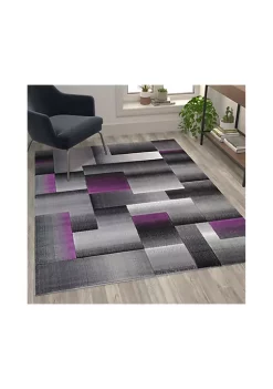 New 🤩 Elio Collection Blocked Area Rug - Olefin Rug with Jute Backing - Entryway, Living Room, or Bedroom by Belnick 🔔 -Belnick Sales Shop Belk 1204