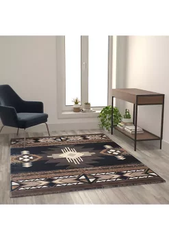 Wholesale 🎁 Mohave Collection Traditional Southwestern Style Area Rug - Olefin Fibers with Jute Backing by Belnick 🤩