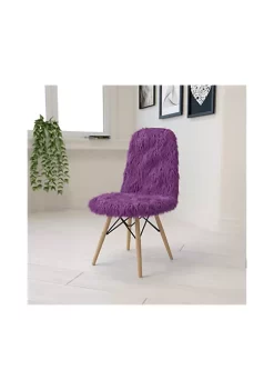 Buy 😉 Shaggy 🐕 Dog Purple Accent Chair by Belnick 🎁