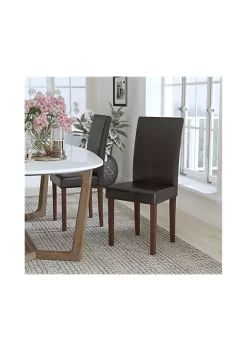 Cheapest π Greenwich Series Brown LeatherSoft Parsons Chair by Belnick π