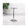 Discount 😍 23.25" Round Aluminum Indoor Outdoor Bar Height Table with Flip Up Table by Belnick 🥰