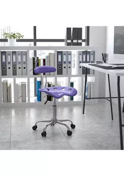 Brand new 👏 Contemporary Chrome Swivel Task Office Chair with Tractor Seat by Belnick 🧨