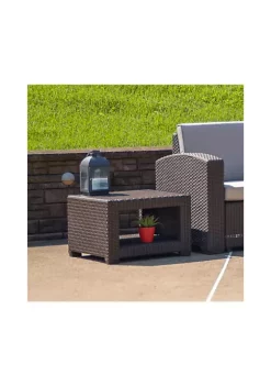 Top 10 👏 Chocolate Brown Faux Rattan End Table by Belnick 🤩