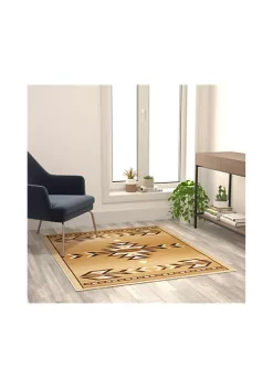 Best Pirce 🔥 Lodi Collection Southwestern Area Rug - Olefin Rug with Jute Backing for Hallway, Entryway, Bedroom, Living Room by Belnick ⭐ -Belnick Sales Shop Belk 1312