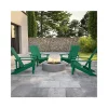 Wholesale 😉 Set of 4 Charlestown All Weather Poly Resin Wood Adirondack Chairs in Green by Belnick 🤩