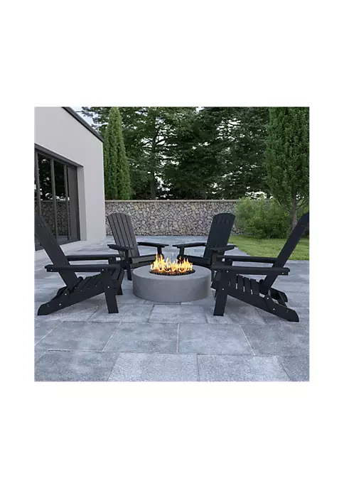 Promo π Set of 4 Charlestown All Weather Poly Resin Folding Adirondack Chair in Black by Belnick β¨ 1 Promo π Set of 4 Charlestown All Weather Poly Resin Folding Adirondack Chair in Black by Belnick β¨