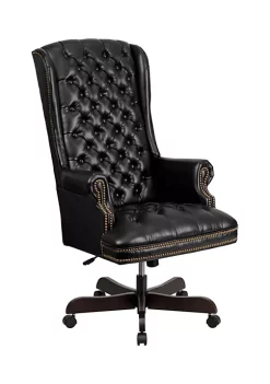 Hot Sale 🔥 High Back Traditional Fully Tufted Executive Swivel Ergonomic Office Chair with Arms by Belnick 🔥 -Belnick Sales Shop Belk 1398