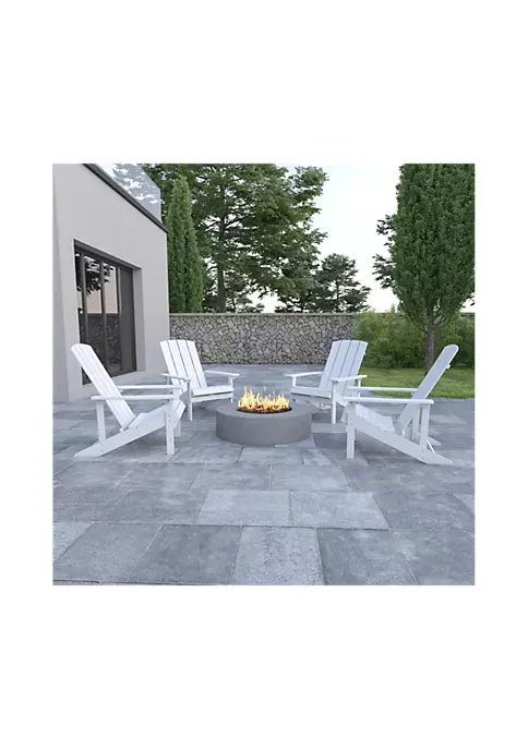 Promo β€οΈ Set of 4 Charlestown All Weather Poly Resin Wood Adirondack Chairs in White by Belnick π₯ 2 Promo β€οΈ Set of 4 Charlestown All Weather Poly Resin Wood Adirondack Chairs in White by Belnick π₯ - Image 2