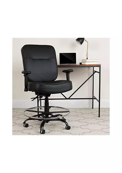 Flash Sale β¨ HERCULES Series Big & Tall . Rated Black LeatherSoft Ergonomic Drafting Chair with Adjustable Arms by Belnick π₯° 2 Flash Sale β¨ HERCULES Series Big & Tall . Rated Black LeatherSoft Ergonomic Drafting Chair with Adjustable Arms by Belnick π₯° - Image 2