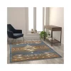 Flash Sale 🧨 Lodi Collection Southwestern 5' x 7' Blue Area Rug - Olefin Rug with Jute Backing for Hallway, Entryway, Bedroom, Living Room by Belnick 👏