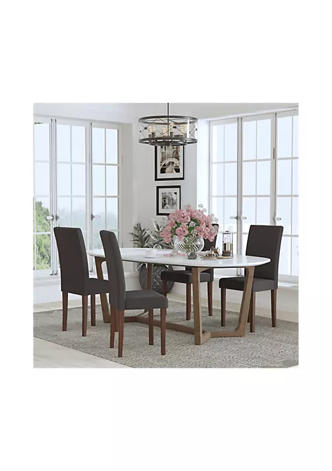 Cheap 𧨠Set of 4 Greenwich Series Gray Fabric Parsons Chairs by Belnick β 1 Cheap 𧨠Set of 4 Greenwich Series Gray Fabric Parsons Chairs by Belnick β