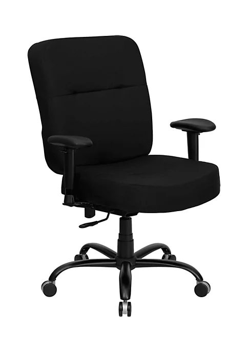 Hot Sale 🌟 HERCULES Series Big & Tall. Rated Black Fabric Rectangular Back Ergonomic Office Chair with Arms by Belnick ❤️ 3 Hot Sale 🌟 HERCULES Series Big & Tall. Rated Black Fabric Rectangular Back Ergonomic Office Chair with Arms by Belnick ❤️ - Image 3
