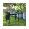 Promo 😀 Black Foldable Garden Kneeler Black Padded Gardening Bench for Kneeling or Sitting with Removable Tool Bag Pouch by Belnick 😀