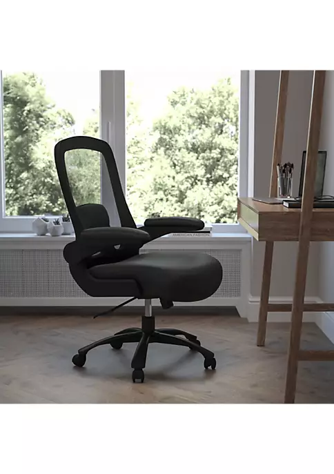 Promo 🧨 HERCULES Series Big & Tall 500 lb. Rated Black Mesh/LeatherSoft Executive Ergonomic Office Chair with Adjustable Lumbar by Belnick 😍 2 Promo 🧨 HERCULES Series Big & Tall 500 lb. Rated Black Mesh/LeatherSoft Executive Ergonomic Office Chair with Adjustable Lumbar by Belnick 😍 - Image 2