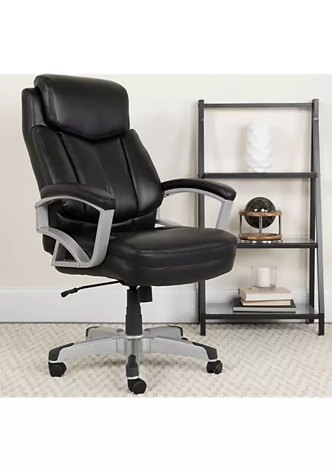 Brand new 🥰 HERCULES Series Big & Tall 500 lb. Rated Black LeatherSoft Executive Swivel Ergonomic Office Chair with Arms by Belnick ✔️ 1 Brand new 🥰 HERCULES Series Big & Tall 500 lb. Rated Black LeatherSoft Executive Swivel Ergonomic Office Chair with Arms by Belnick ✔️