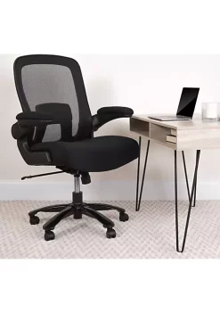 Outlet 😍 Big & Tall Office Chair | Black Mesh Executive Swivel Office Chair with Lumbar and Back Support and Wheels by Belnick ⌛