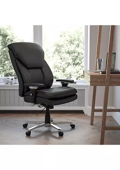 Deals ❤️ HERCULES Series 24/7 Intensive Use Big & Tall 400 lb. Rated Black LeatherSoft Ergonomic Office Chair with Lumbar Knob by Belnick 🎁 2 Deals ❤️ HERCULES Series 24/7 Intensive Use Big & Tall 400 lb. Rated Black LeatherSoft Ergonomic Office Chair with Lumbar Knob by Belnick 🎁 - Image 2