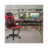 Top 10 ✔️ Gaming Desk and Red/Black Racing Chair Set /Cup Holder/Headphone Hook/Removable Mouse Pad Top - 2 Wire Management Holes by Belnick 🔥