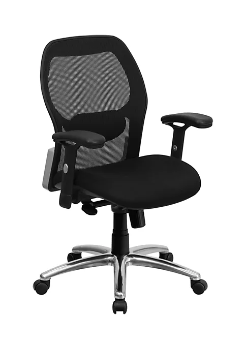 Cheapest π Mid-Back Black Super Mesh Executive Swivel Office Chair with Knee Tilt Control and Adjustable Lumbar & Arms by Belnick β 3 Cheapest π Mid-Back Black Super Mesh Executive Swivel Office Chair with Knee Tilt Control and Adjustable Lumbar & Arms by Belnick β - Image 3