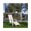 Cheap 🛒 Sawyer Modern All Weather Poly Resin Wood Adirondack Chair with Foot RestÂ in White by Belnick 😀