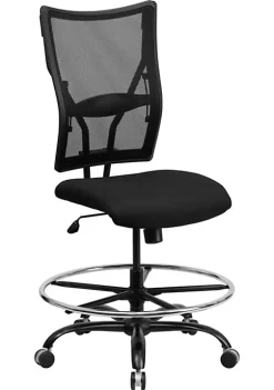 Coupon ⭐ HERCULES Series Big & Tall . Rated Black Mesh Ergonomic Drafting Chair by Belnick 🥰 -Belnick Sales Shop Belk 1598