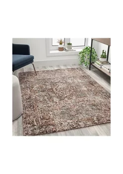 Promo 😀 Artisan Old English Style Traditional Rug - 5' x 7' - Red by Belnick 🎉