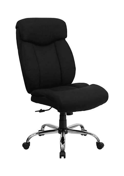 Deals 🥰 HERCULES Series Big & Tall 400 lb. Rated Black Fabric Executive Ergonomic Office Chair and Chrome Base by Belnick 🔔 2 Deals 🥰 HERCULES Series Big & Tall 400 lb. Rated Black Fabric Executive Ergonomic Office Chair and Chrome Base by Belnick 🔔 - Image 2