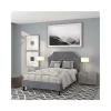 Best deal 🎁 Brighton Full Size Tufted Upholstered Platform Bed in Light Gray Fabric by Belnick 🎁