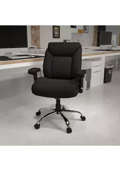 Best deal 😀 Big & Tall 400 lb. Rated Deep Tufted Ergonomic Task Office Chair with Adjustable Arms by Belnick ✨