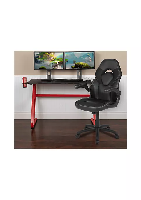 Best Pirce βοΈ Red Gaming Desk and Chair Set with Cup Holder and Headphone Hook by Belnick π 4 Best Pirce βοΈ Red Gaming Desk and Chair Set with Cup Holder and Headphone Hook by Belnick π - Image 4