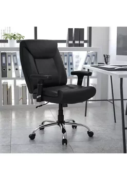 Flash Sale β¨ Big & Tall 400 lb. Rated Deep Tufted Ergonomic Task Office Chair with Adjustable Arms by Belnick π