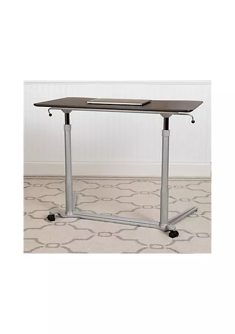 Discount π Sit-Down, Stand-Up Dark Wood Grain Computer Ergonomic Desk with 37.375"W Top (Adjustable Range 29" - 40.75") by Belnick π₯ 2 Discount π Sit-Down, Stand-Up Dark Wood Grain Computer Ergonomic Desk with 37.375"W Top (Adjustable Range 29" - 40.75") by Belnick π₯ - Image 2