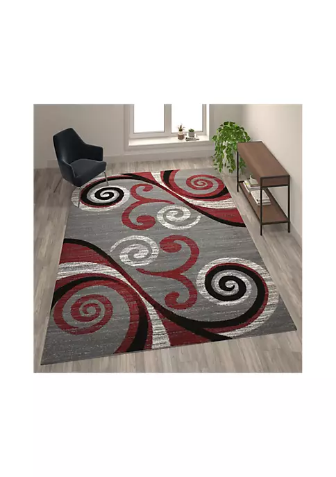 Buy β Valli Collection Red Abstract Area Rug - Olefin Rug with Jute Backing - Hallway, Entryway, Bedroom, Living Room by Belnick π 1 Buy β Valli Collection Red Abstract Area Rug - Olefin Rug with Jute Backing - Hallway, Entryway, Bedroom, Living Room by Belnick π