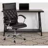 Top 10 ✔️ High Back Designer Quilted Black LeatherSoft Executive Swivel Office Chair with Chrome Base and Arms by Belnick ✨