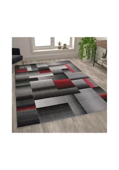 Best Pirce 😀 Elio Collection Blocked Area Rug - Olefin Rug with Jute Backing - Entryway, Living Room, or Bedroom by Belnick 😍