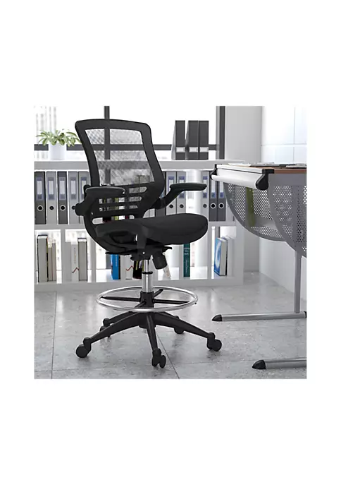 Top 10 π€© Mid-Back Transparent Black Mesh Drafting Chair with Black Frame and Flip-Up Arms by Belnick π 2 Top 10 π€© Mid-Back Transparent Black Mesh Drafting Chair with Black Frame and Flip-Up Arms by Belnick π - Image 2