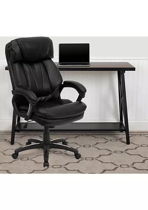 Buy 🔔 High Back Black LeatherSoft Executive Swivel Ergonomic Office Chair with Plush Headrest, Extensive Padding and Arms by Belnick ⭐ 1 Buy 🔔 High Back Black LeatherSoft Executive Swivel Ergonomic Office Chair with Plush Headrest, Extensive Padding and Arms by Belnick ⭐