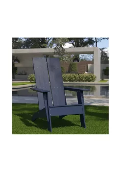 Buy 🎁 Sawyer Modern All Weather Poly Resin Wood Adirondack Chair in Navy by Belnick 😉