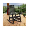 Promo 🔔 Winston All Weather Poly Resin Rocking Chair in Black by Belnick ❤️