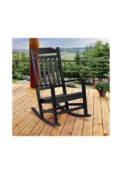 Promo 🔔 Winston All Weather Poly Resin Rocking Chair in Black by Belnick ❤️