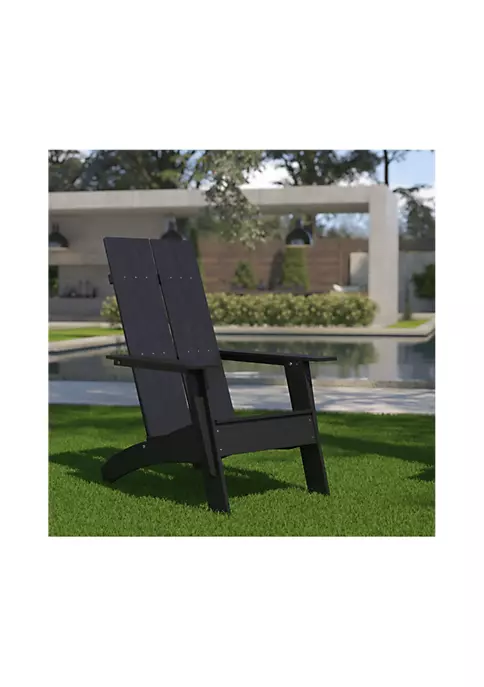 Discount 𧨠Sawyer Modern All Weather Poly Resin Wood Adirondack Chair in Black by Belnick π 1 Discount 𧨠Sawyer Modern All Weather Poly Resin Wood Adirondack Chair in Black by Belnick π