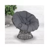 Brand new 👏 Bowie Comfort Series Swivel Patio Chair with Dark Gray Cushion by Belnick ⌛