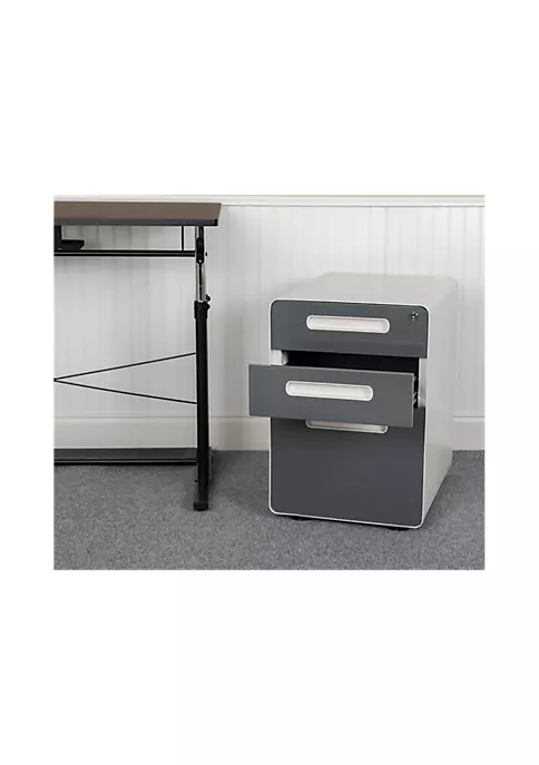 Discount ๐ Ergonomic 3-Drawer Mobile Locking Filing Cabinet with Anti-Tilt Mechanism & Letter/Legal Drawer, with Charcoal Faceplate by Belnick ๐ 1 Discount ๐ Ergonomic 3-Drawer Mobile Locking Filing Cabinet with Anti-Tilt Mechanism & Letter/Legal Drawer, with Charcoal Faceplate by Belnick ๐