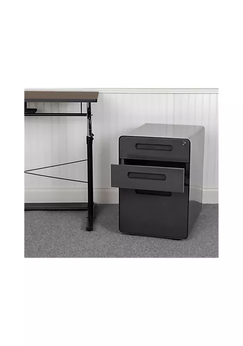 Promo π₯ Ergonomic 3-Drawer Mobile Locking Filing Cabinet with Anti-Tilt Mechanism and Hanging Drawer for Legal & Letter Files, Black by Belnick π 1 Promo π₯ Ergonomic 3-Drawer Mobile Locking Filing Cabinet with Anti-Tilt Mechanism and Hanging Drawer for Legal & Letter Files, Black by Belnick π