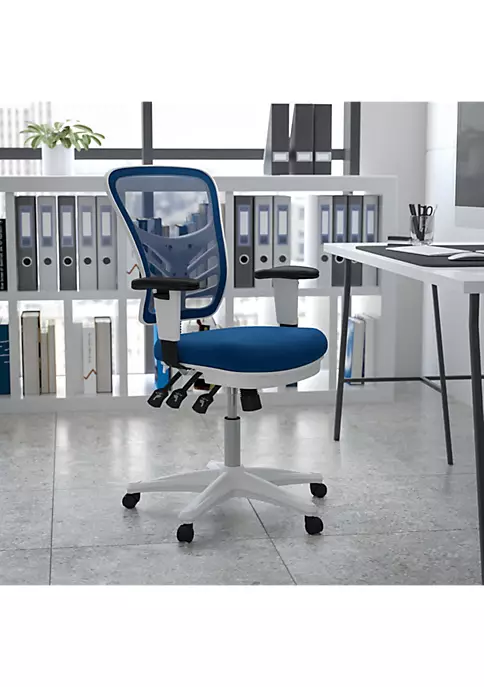 Best reviews of π― Mid-Back Blue Mesh Multifunction Executive Swivel Ergonomic Office Chair with Adjustable Arms and White Frame by Belnick π 1 Best reviews of π― Mid-Back Blue Mesh Multifunction Executive Swivel Ergonomic Office Chair with Adjustable Arms and White Frame by Belnick π