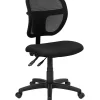 Discount 🧨 Mid-Back Black Mesh Swivel Task Office Chair with Back Height Adjustment by Belnick 😍